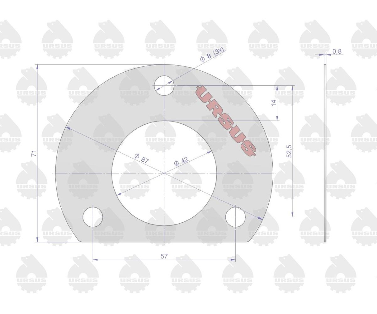 Komplet ( zestaw ) uszczelek skrzyni / mostu ZETOR ORYGINAŁ URSUS