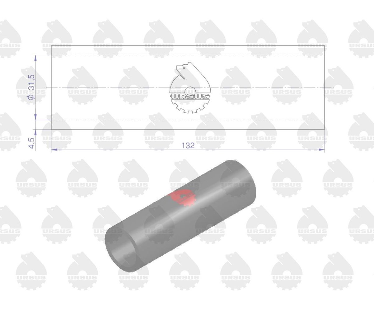 Przewód gumowy zbrojony płótnem Zetor ORYGINAŁ URSUS