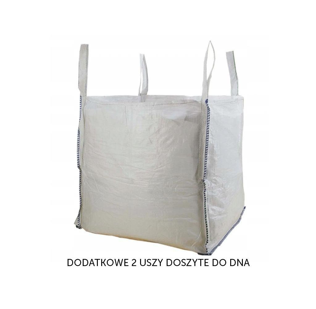 Worek BIG BAG 1000kg. 100x100x100. 4 uchwyty+ 2 doszyte do dna. góra otwarta/ dół zamknięty