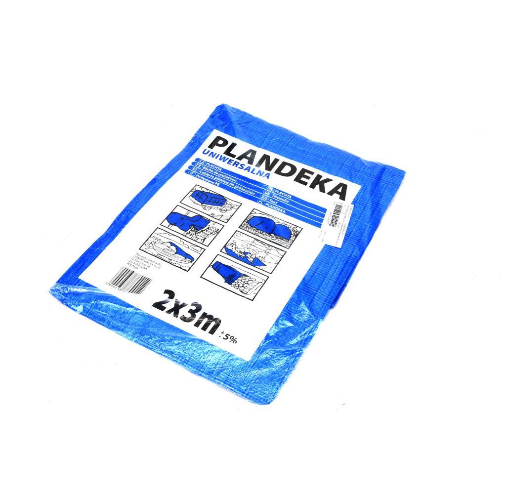 Plandeka LEKKA 2x3m (niebieska) gramatura 55g/m2