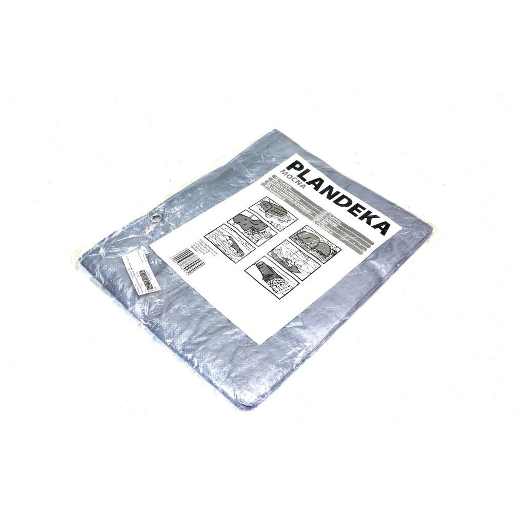 Plandeka MOCNA 3x5m (srebrna) gramatura 110g/m2