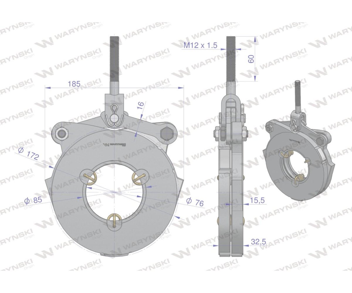 Docisk hamulcowy FENDT-FARMER Waryński