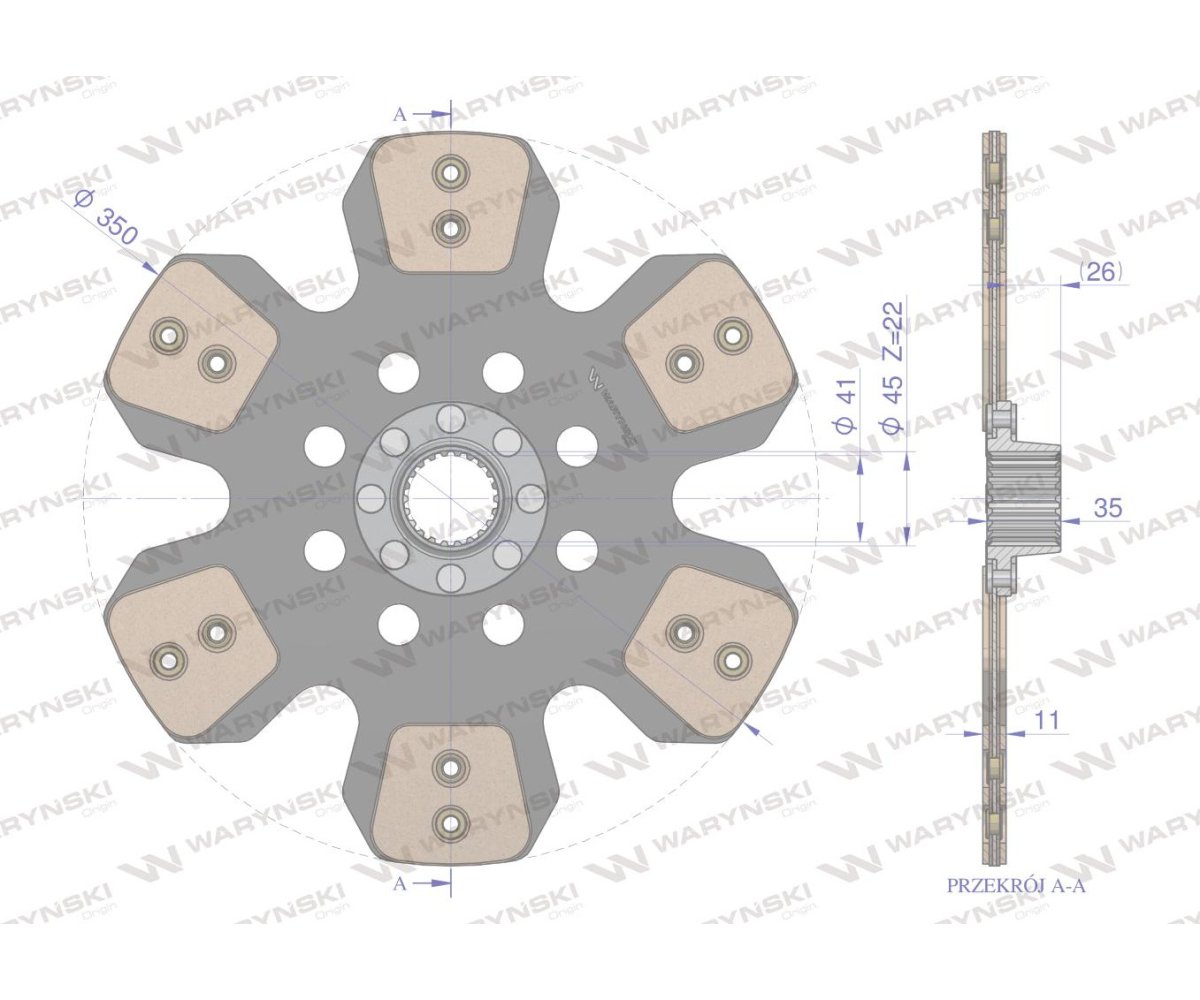 Tarcza sprzęgła Ceramiczna FENDT Waryński