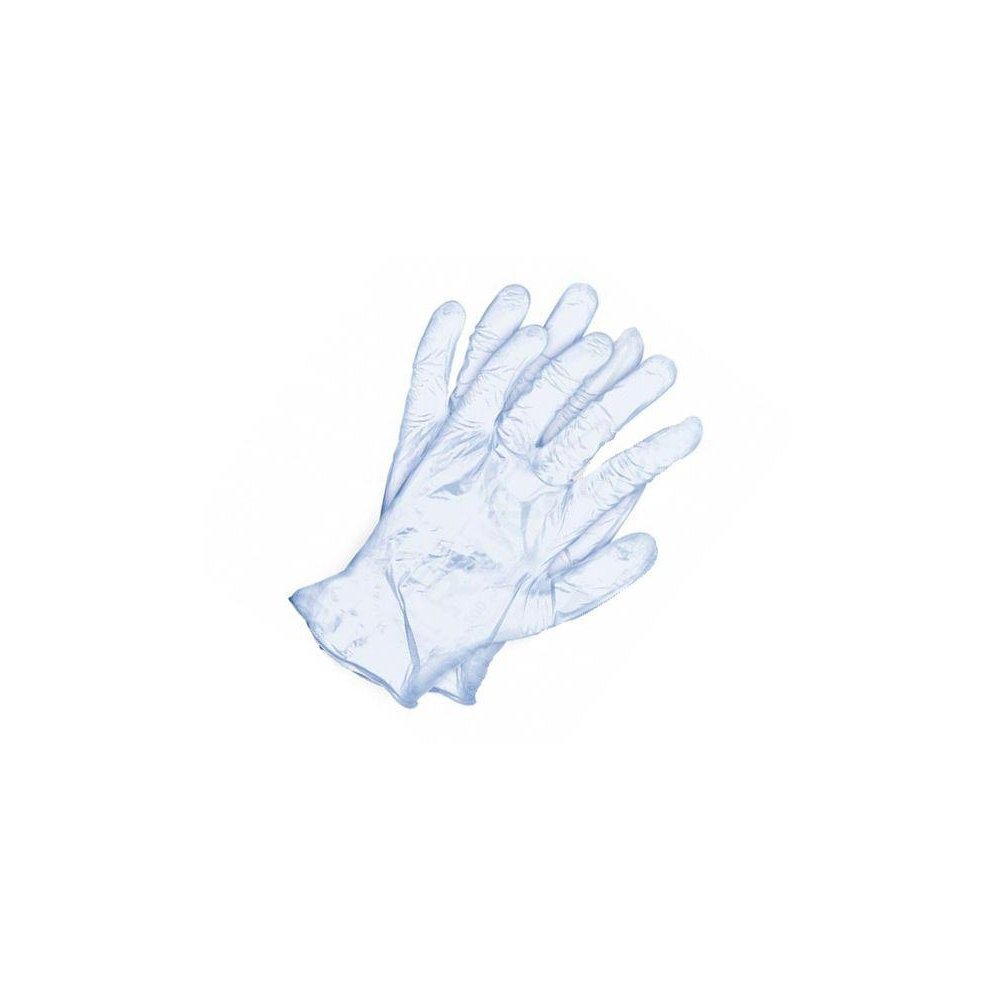 Rękawice wykonane z winylu L gospodarstwa domowe, ogólne prace mechaniczne opakowanie 100 szt.