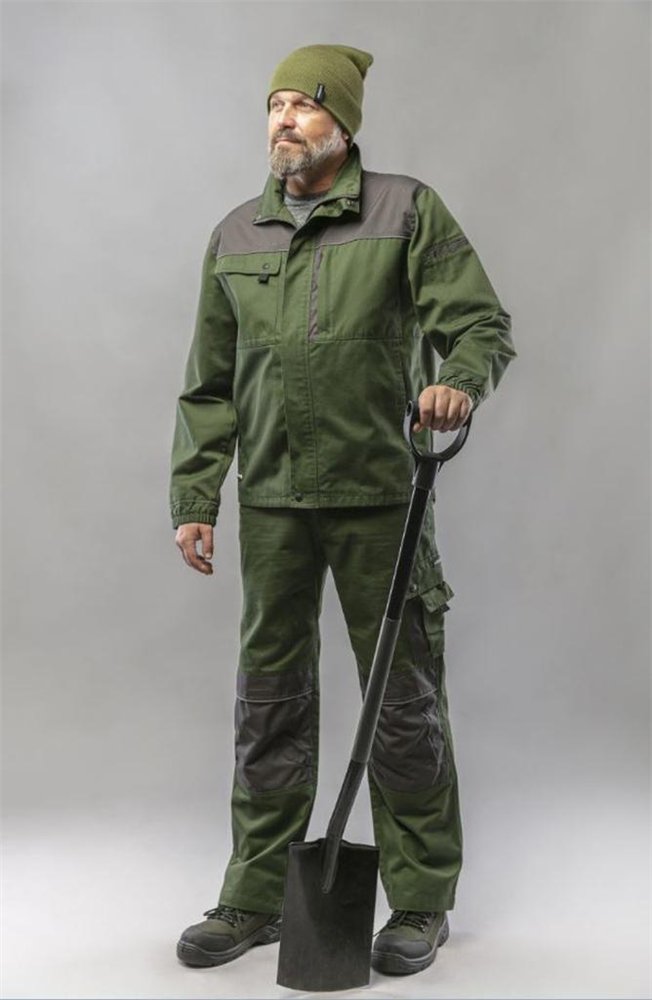 Spodnie robocze ogrodniczki zielone RUWER r. 2XL (56)