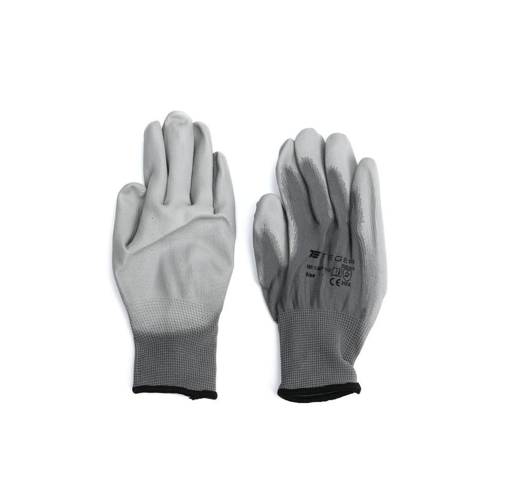 Rękawice robocze powlekane PU CE rozmiar 11 Teger (sprzedawane po 12 szt)