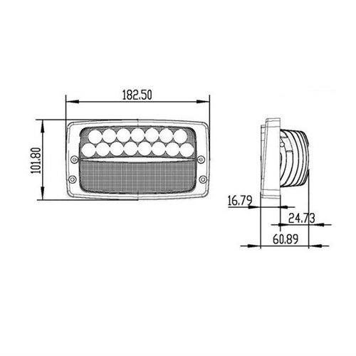 Lampa robocza LED Fendt, Massey Ferguson 3280lm
