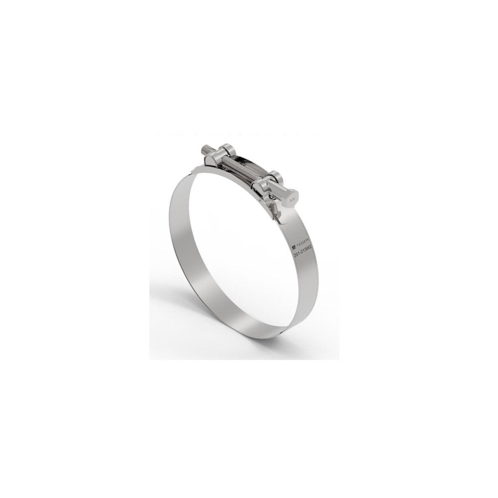 Opaska zaciskowa GBS 201-213 (obejma W2 - stal nierdzewna) szerkość 26mm TEGER ( sprzedawane po 5 )