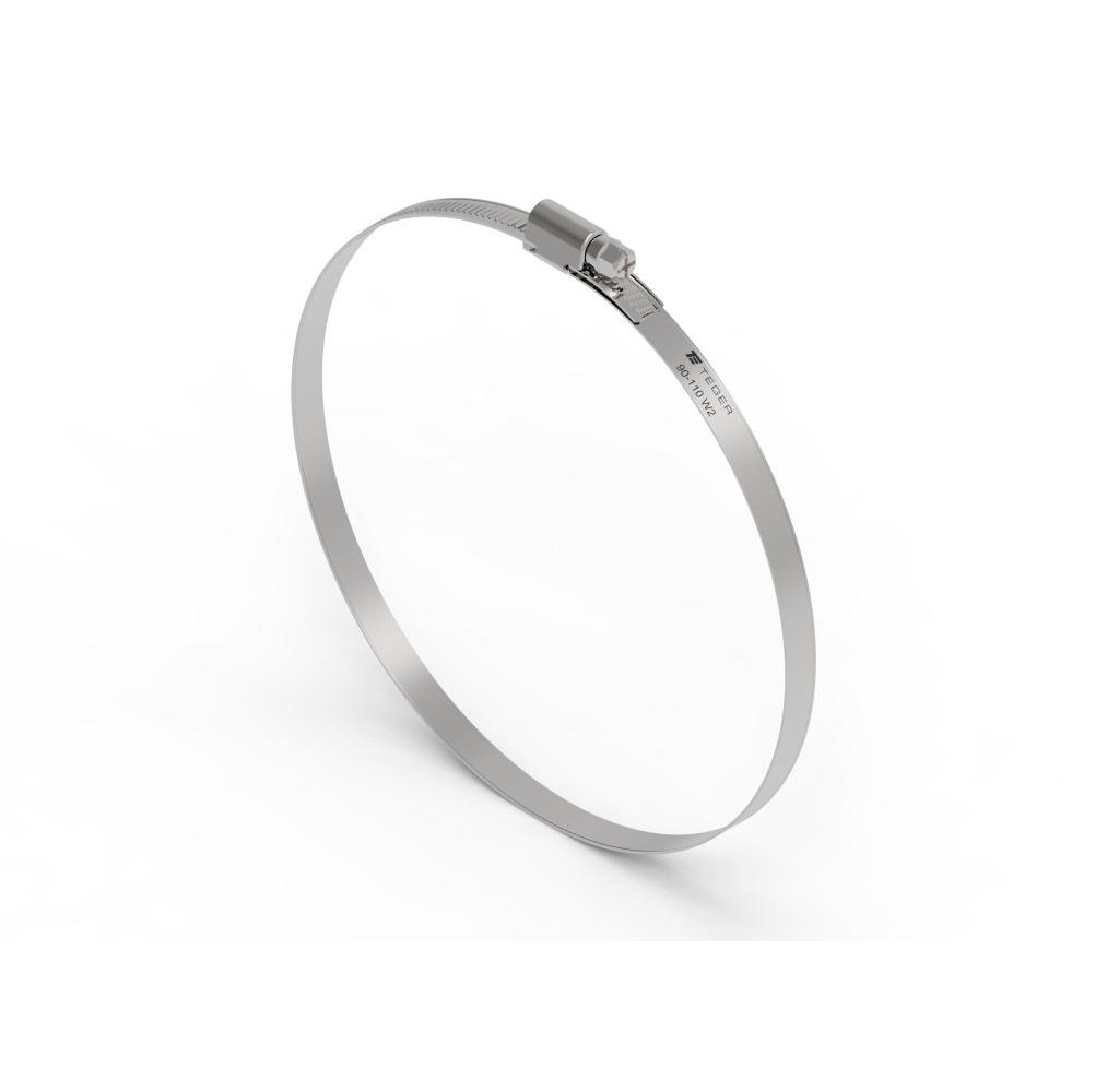 Opaska zaciskowa 90-110 ślimakowa (obejma W2 - stal nierdzewna) szerkość 9mm TEGER ( sprzedawane po 10 )