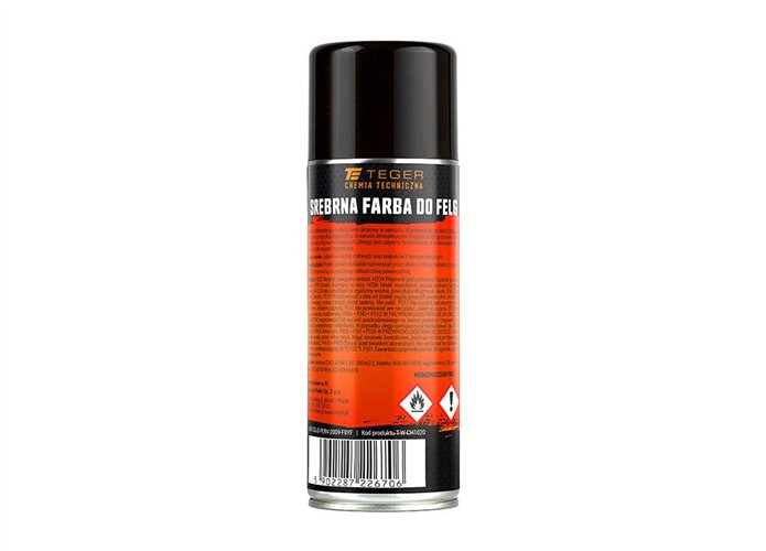 Srebrna farba do felg 400 ml / TEGER