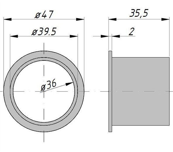 Tuleja teflonowa 008561.0 Claas