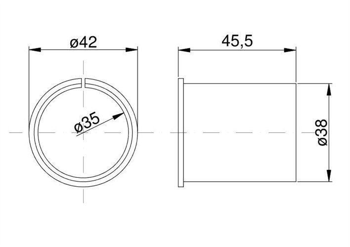 Tuleja teflon 008564.0 Claas