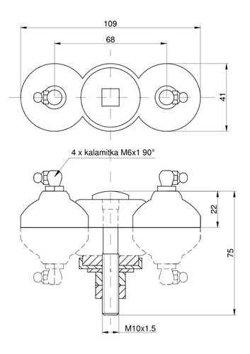 Łyżka targańca kompletna 610369 Mercator, Dominator 610322 Claas