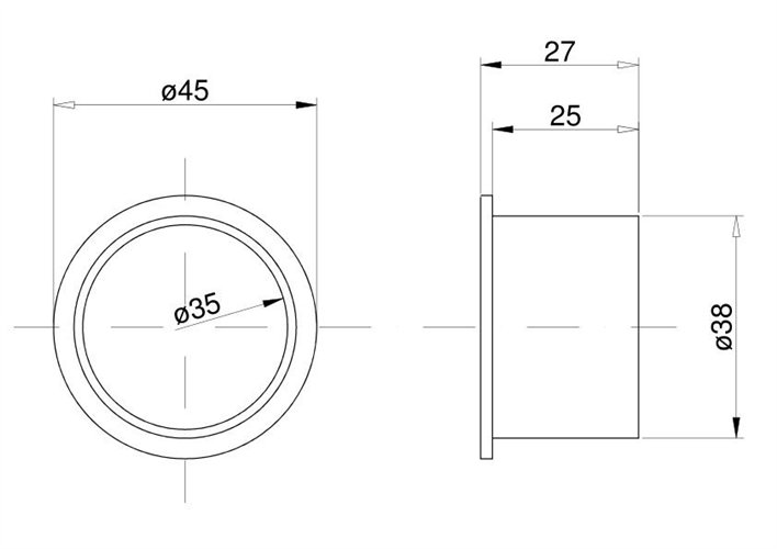 Tulejka teflon hedera 610533 Consul, Protector, Mercator Claas