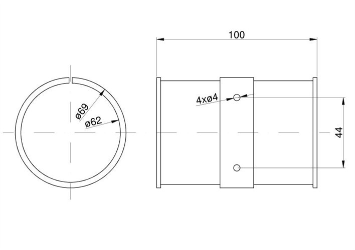 Ślizg wału młocarni tuleja wariatora Claas