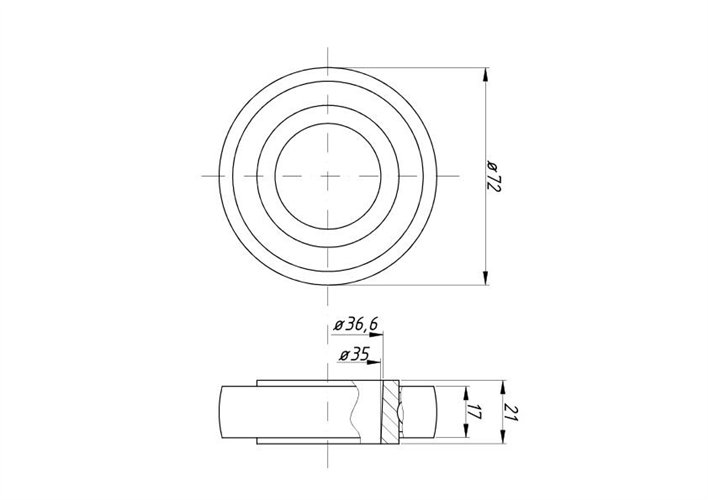 Łożysko 620086 K6207K 2-RS Mercator, Dominator, Senator Claas