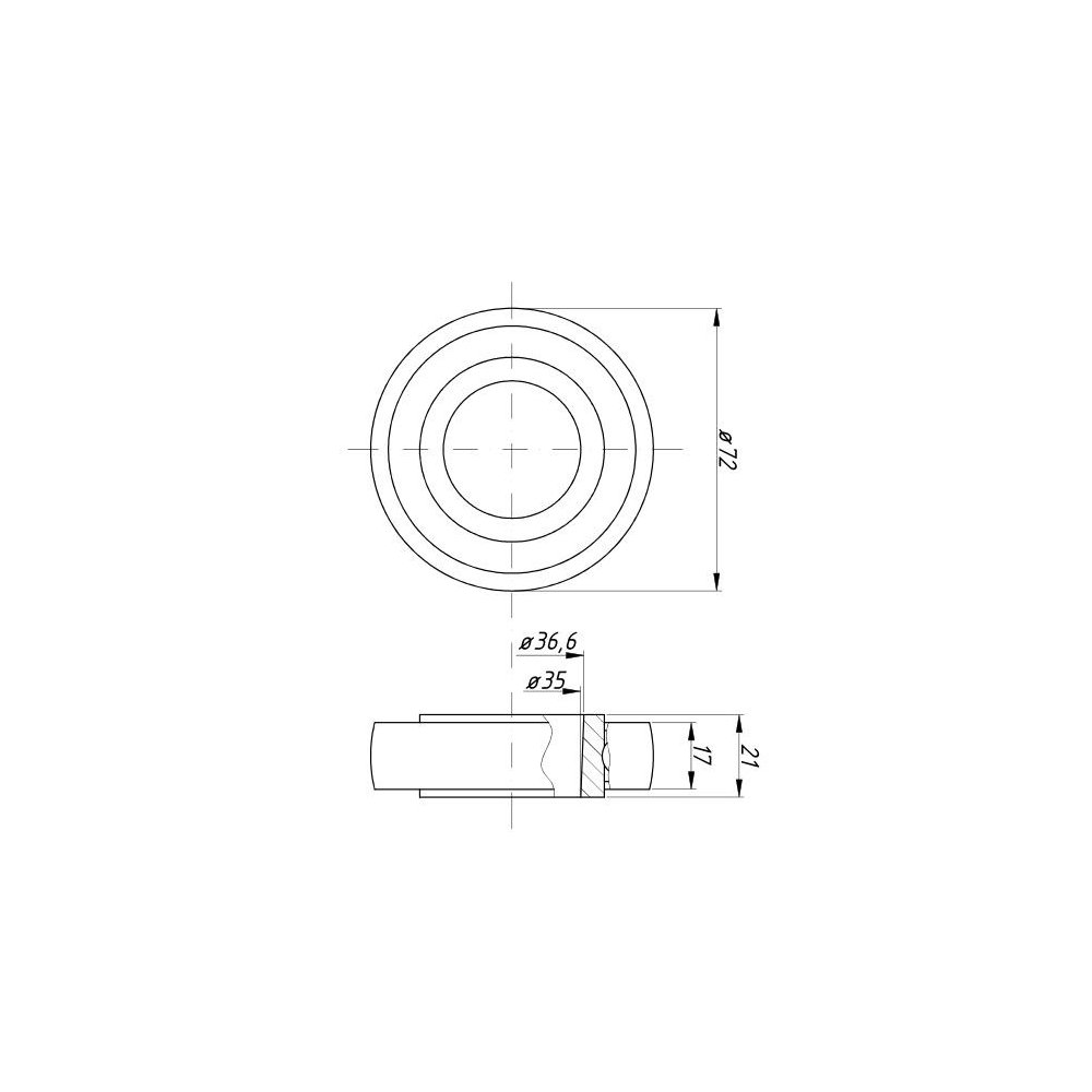 Łożysko 620086 K6207K 2-RS Mercator, Dominator, Senator Claas