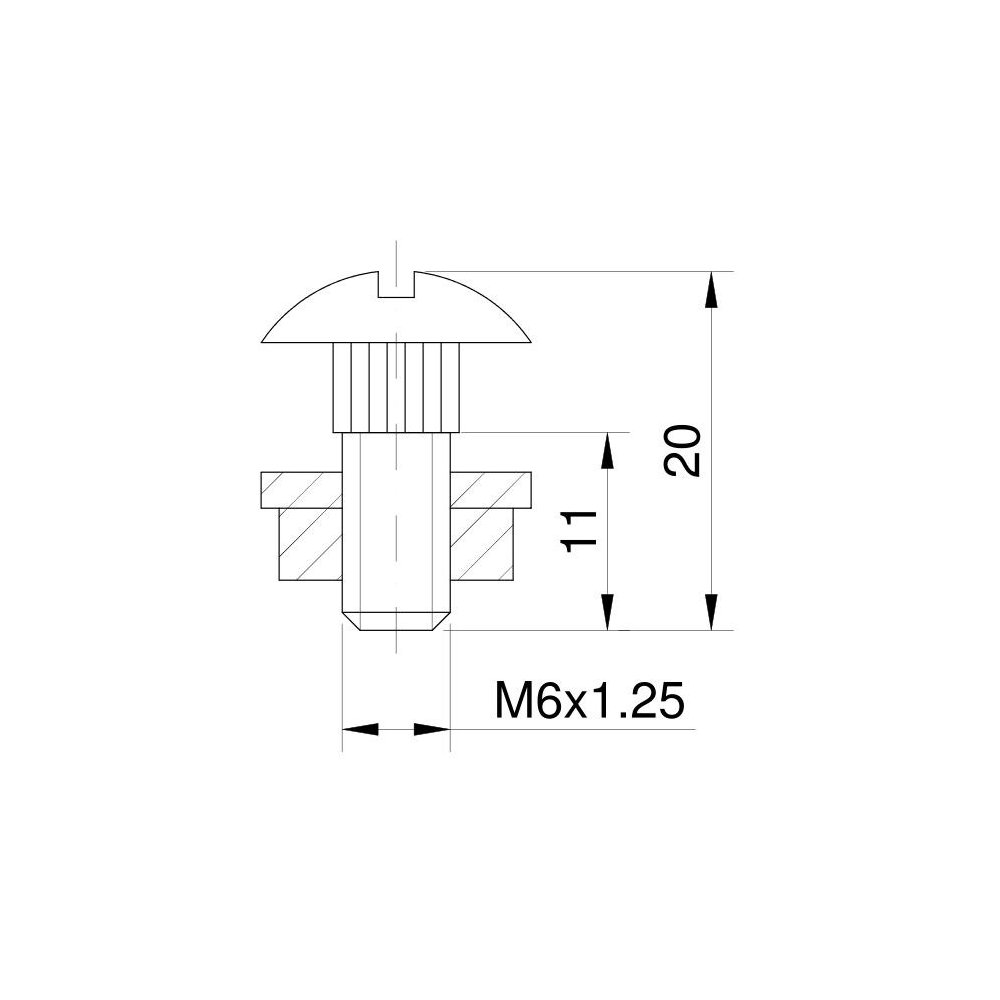 Śruba nożyka 626407 Claas ( sprzedawane po 50 )