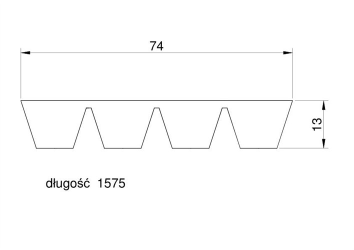 Pas klinowy Agro-Belt 4HB1575 629001.1 Claas