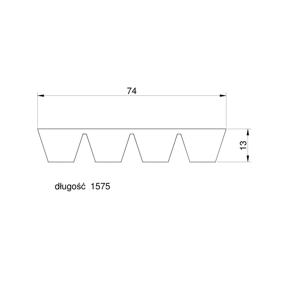 Pas klinowy Agro-Belt 4HB1575 629001.1 Claas