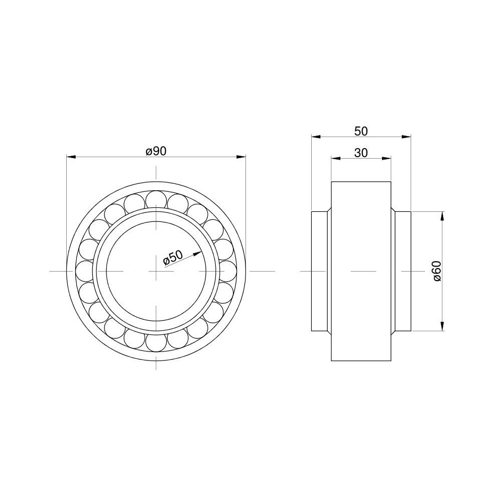 Łożysko wału jezdnego 630196 Mercator, Senator, Protector Claas