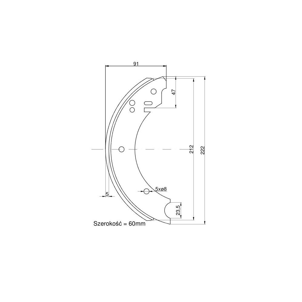 Szczęka hamulca Claas
