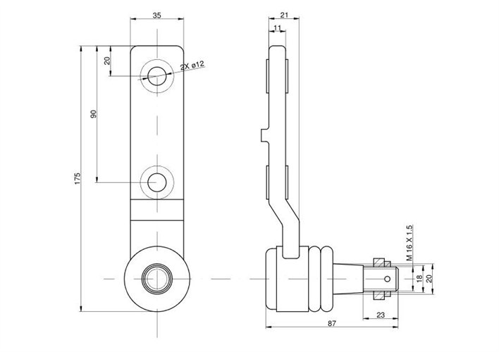 Przegub ( główka) kosy 172 CL-6701201, 1001440 Claas
