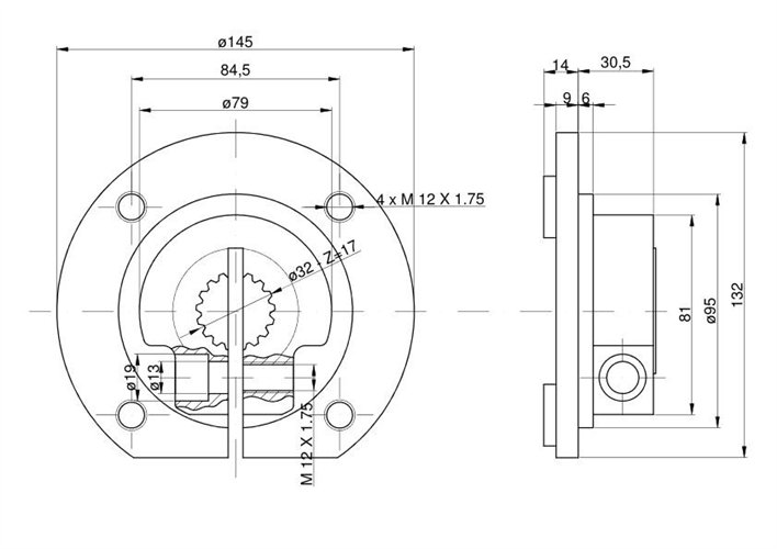 Piasta mocująca koła Claas