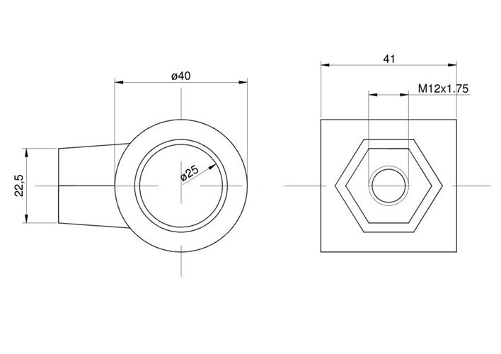 Piasta palca ślimaka O 25.12 Claas