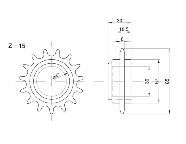 Zębatka napinająca 673309 Claas