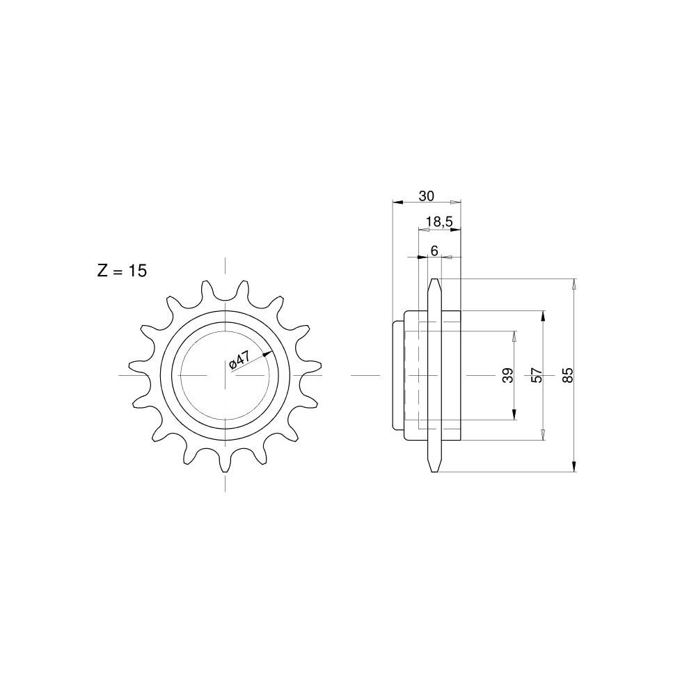 Zębatka napinająca 673309 Claas