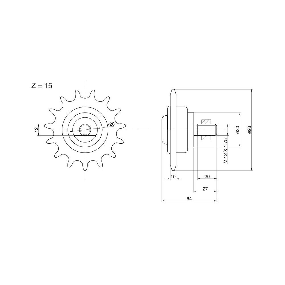 Zębatka D80xZ50 Claas