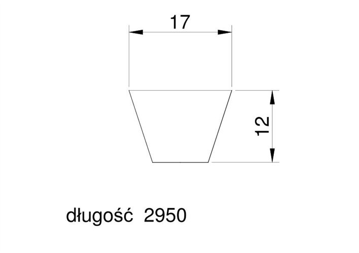 Pas klinowy HB2950 17X2950mm-3068mm Claas