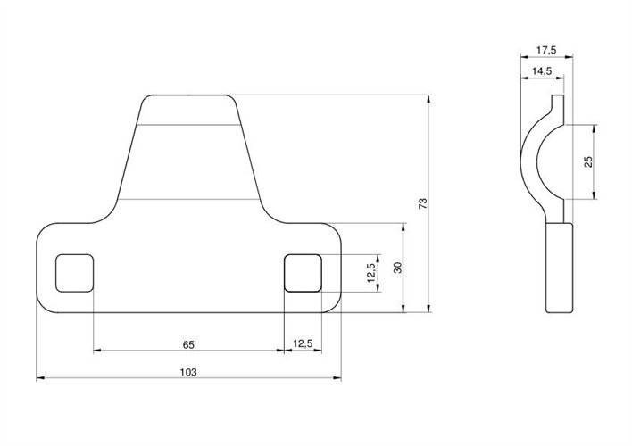 Docisk kosy 103 mm Claas