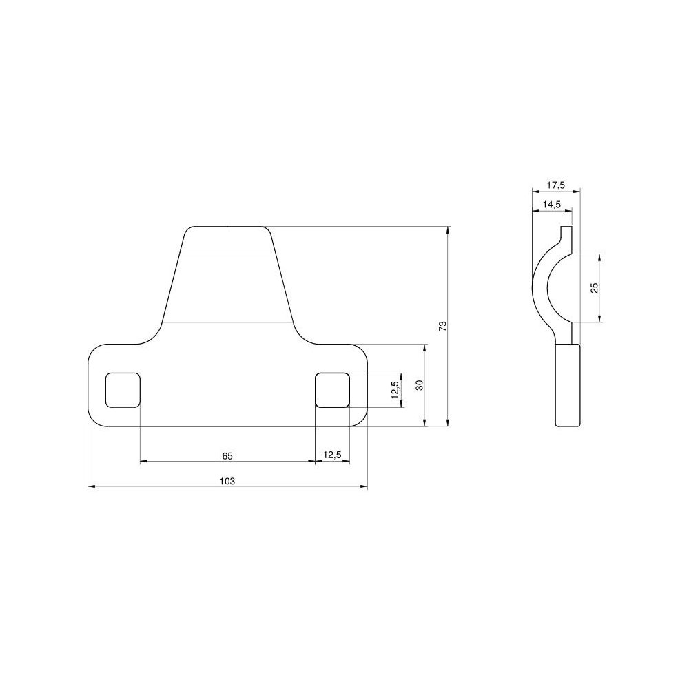 Docisk kosy 103 mm Claas