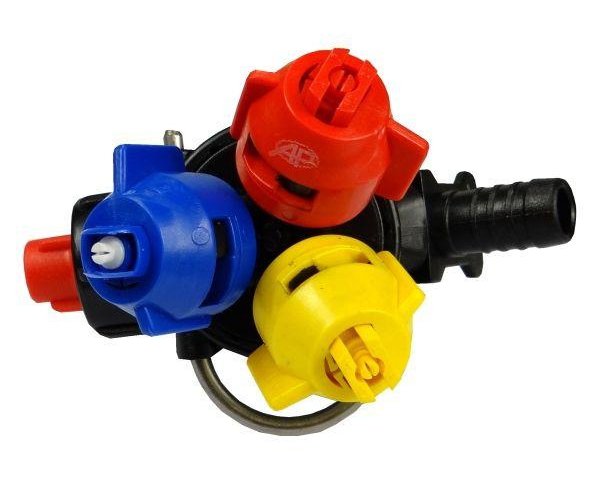 Głowica obrotowa rozpylacz oprawa 07 potrójna przelotowa ze śrubą Opryskiwacz