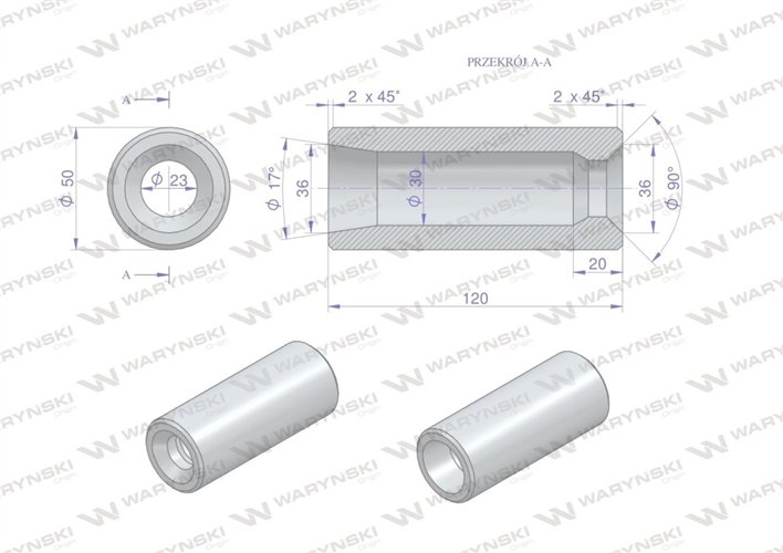 Tuleja zęba ładowacza do zęba 880 Tur Waryński
