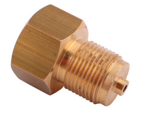 Złączka manometryczna gwint zewnętrzny M20x1.5 x gwint wewnętrzny G1/4" (mosiądz) POLMO