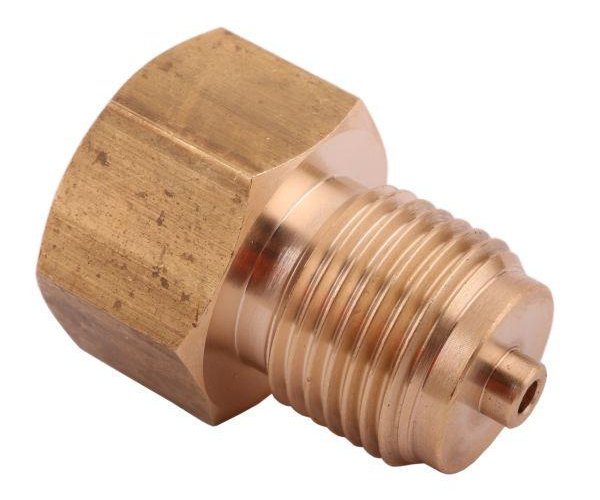 Złączka manometryczna gwint zewnętrzny G1/2" x gwint wewnętrzny M20x1.5 (mosiądz) POLMO