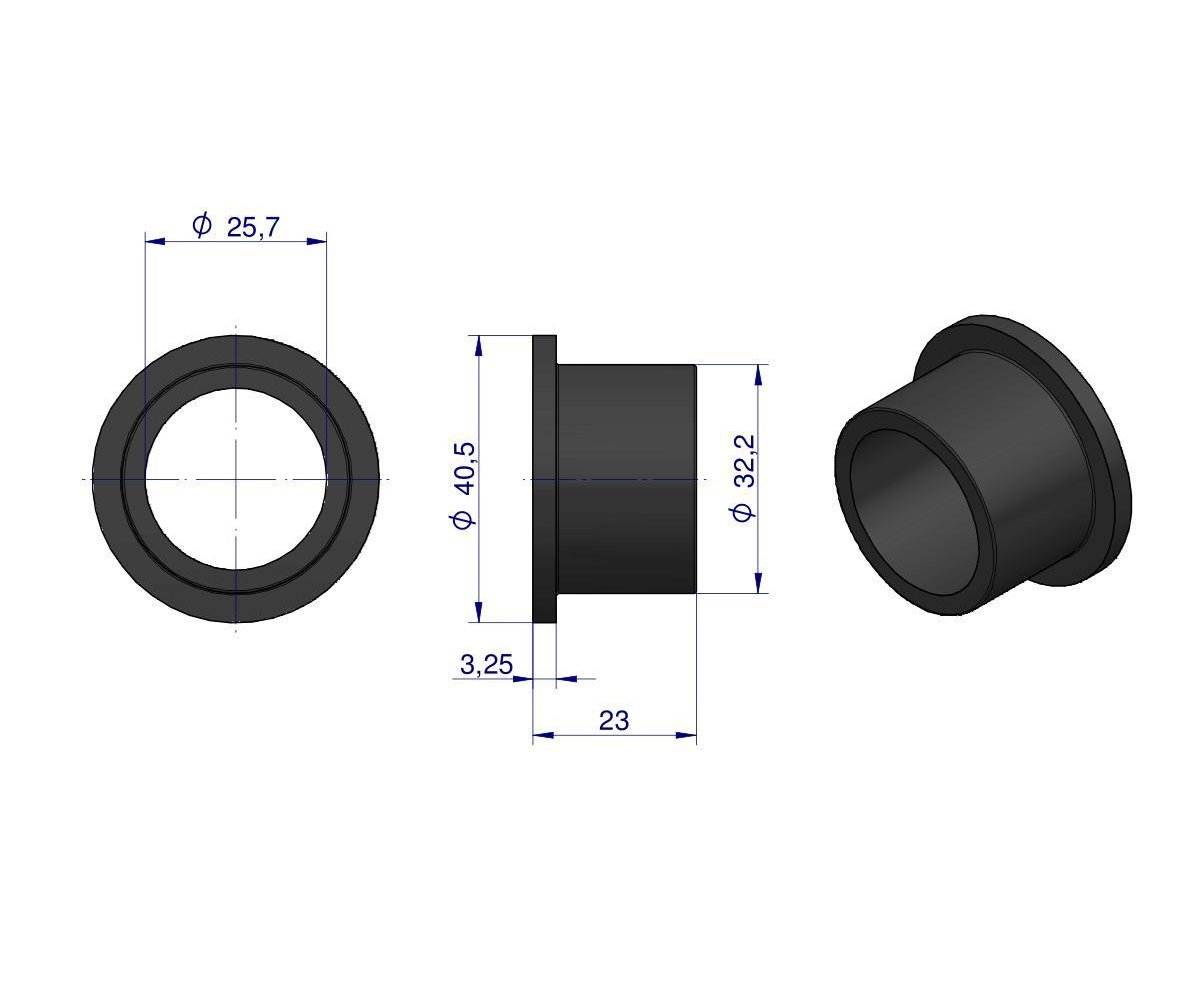 Tulejka krzyżaka obrotowego podbieracza Prasa Kostka Sipma zamiennik