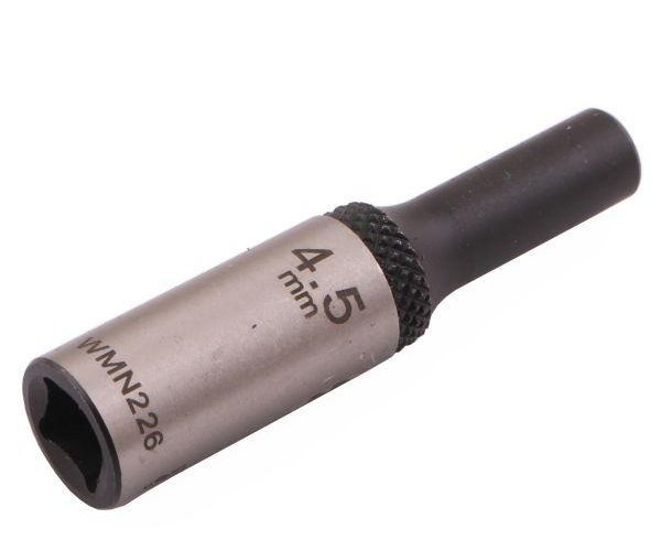 Nasadka dwunastokątna 1/4". 4.5 mm. długa. CrV50BV30. DIN 3124. Waryński