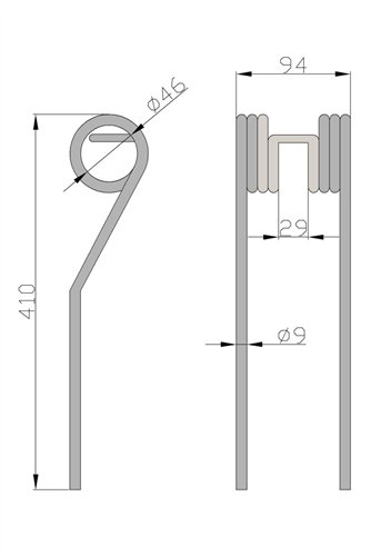 Palec przetrząsarka karuzelowa nowy typ JAR-MET ( sprzedawane po 5 )