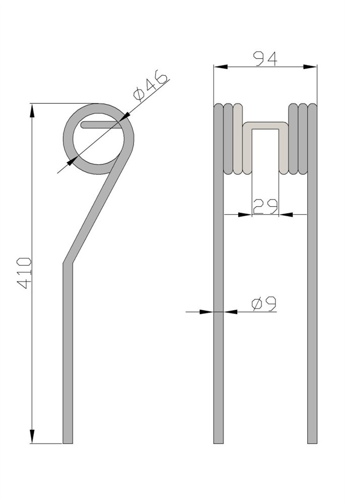 Palec przetrząsarka karuzelowa nowy typ JAR-MET ( sprzedawane po 5 )