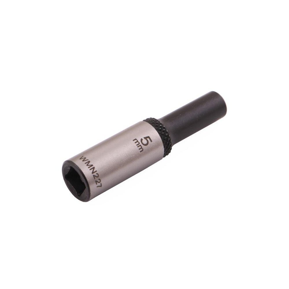 Nasadka dwunastokątna 1/4". 5 mm. długa. CrV50BV30. DIN 3124. Waryński