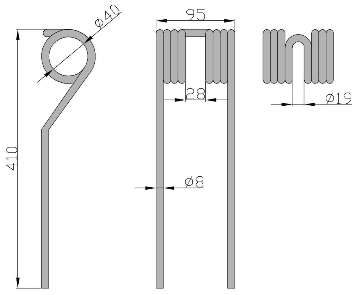 Palec przetrząsarka karuzelowa PROMAR ( sprzedawane po 5 )
