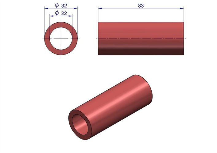 Wyprzedaż - Tuleja dystansowa segmentu Orkan