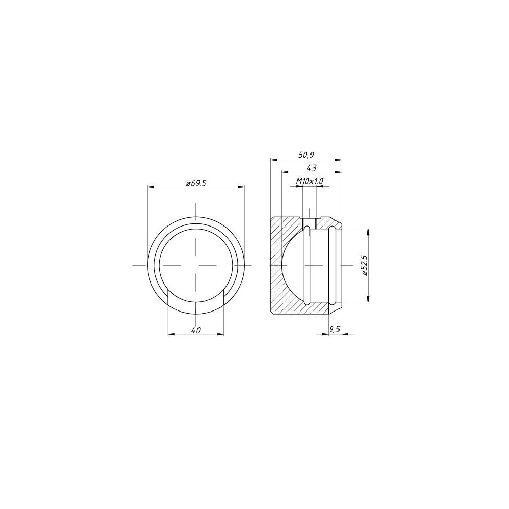 Gniazdo cylindra D-35/D-47 7170160304 przyczepa