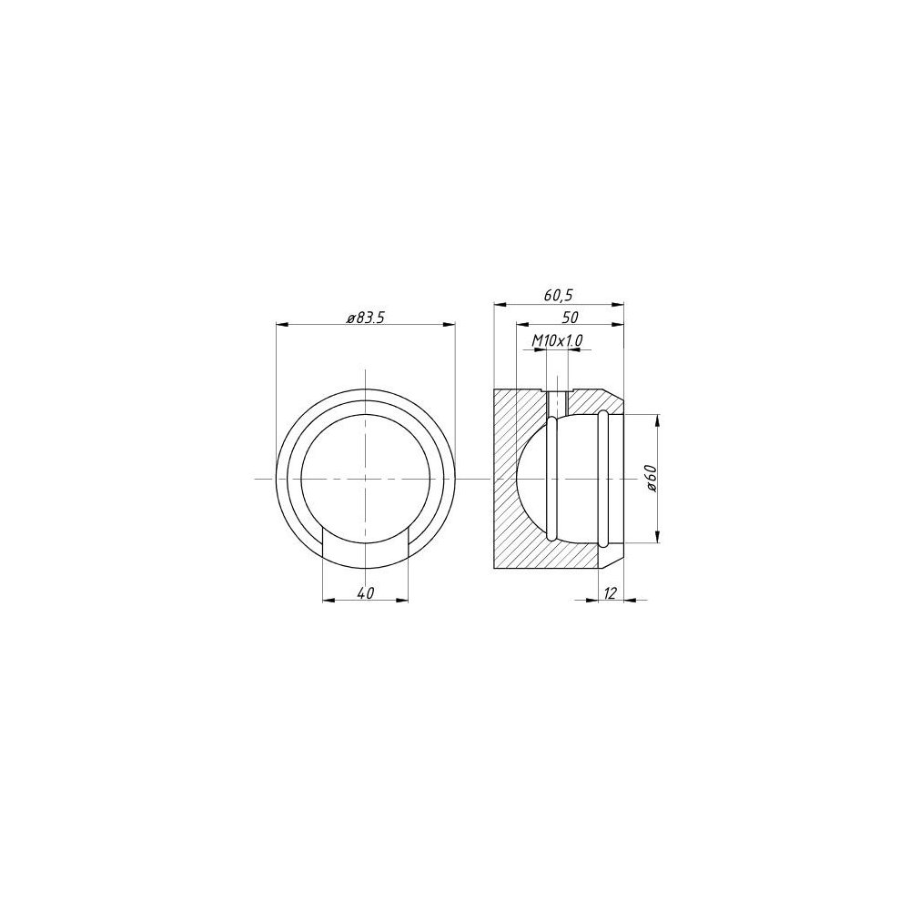Gniazdo cylindra D-47/D-50 przyczepa