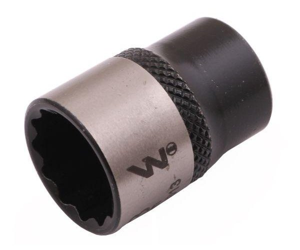 Nasadka dwunastokątna 1/4". 13 mm. CrV50BV30. DIN 3124. Waryński