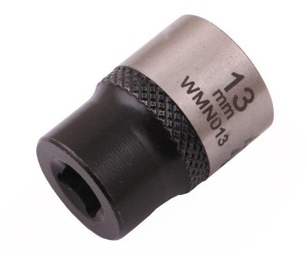 Nasadka dwunastokątna 1/4". 13 mm. CrV50BV30. DIN 3124. Waryński